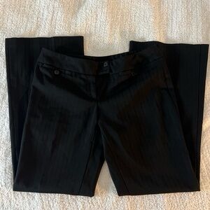 Black Pinstripe Dress Pants Trousers